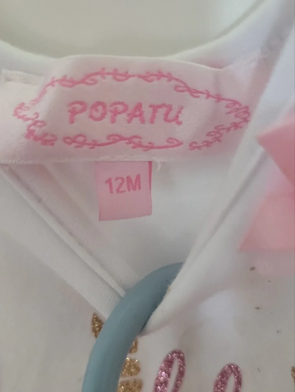 Popatu Pink and White Unicorn Sparkle Tutu Dress